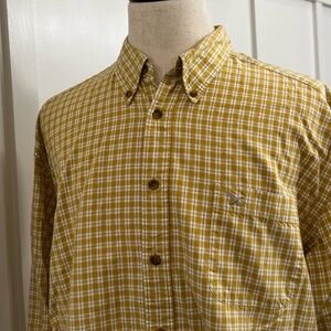 Eddie Bauer Casual Plaid Button Down Shirt, EUC, XL